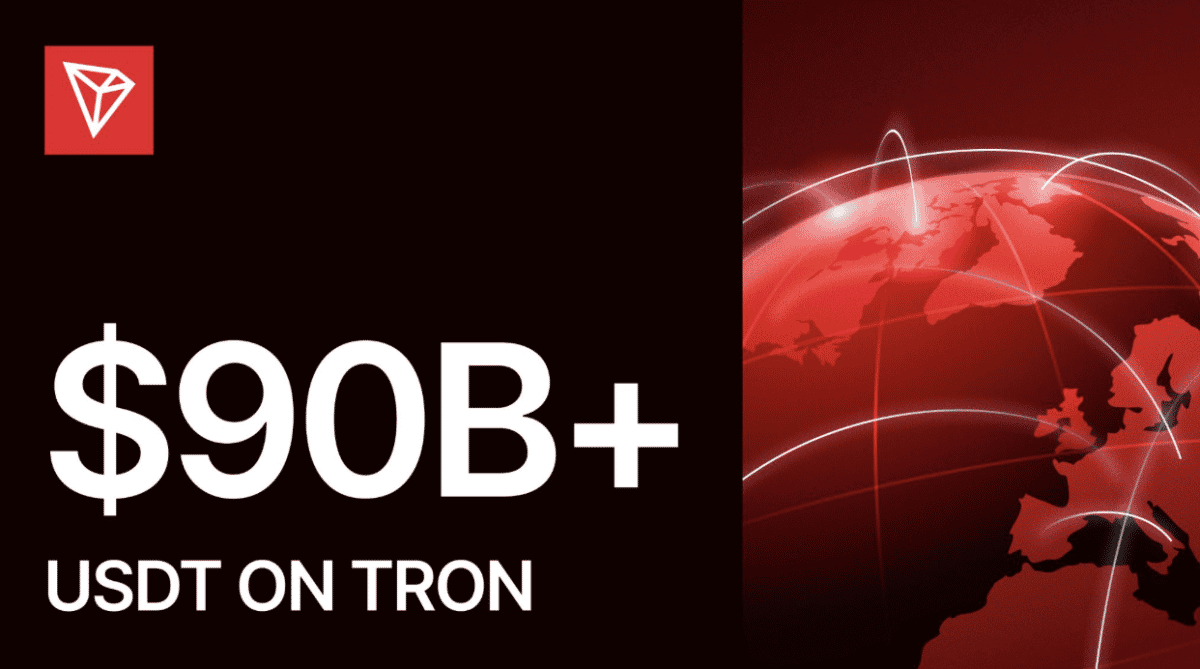 USDT on TRON Exceeds $90 Billion as TRON Leads USDT Transfer Volume with $4.2 Trillion YTD